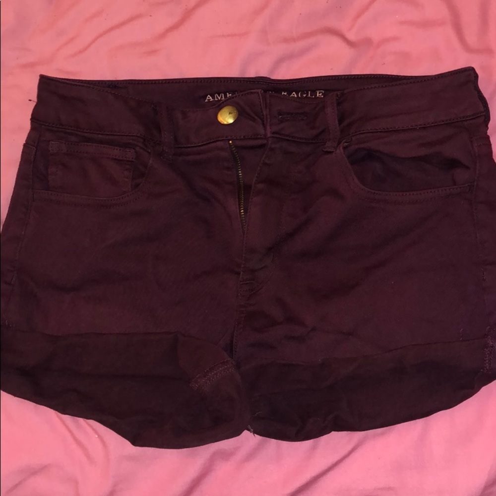 American Eagle Maroon Shorts